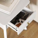 Tavolino da Salotto in Stile Francese 45x35x55 cm in MDF Bianco  