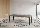 Tavolo Allungabile 120/380x90 cm Flame Premium Tortora Gambe Antracite      