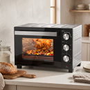 Forno Elettrico 1500 W 36 L 53,1x38x35 cm con Temperatura Regolabile Max 230° Timer 60 min Griglia Teglia e Manico      