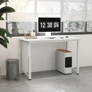 Scrivania per Computer 120x60x76 cm con Piedini Regolabili Bianco  