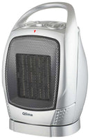 Stufa Elettrica Caldobagno 1500W Qlima EFH1500 Silver