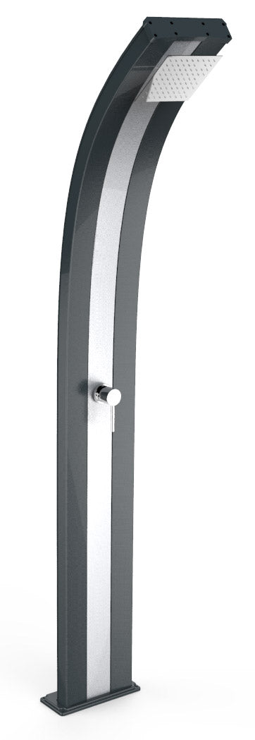 acquista Doccia Solare da Giardino 40L Miscelatore Arkema Dada Grigio Antracite Inox