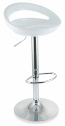 Sgabello con Alzata a Gas e Seduta Girevole in ABS Soriani Bianco