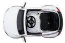 Macchina Elettrica per Bambini 12V con Licenza Volkswagen Maggiolino Bianca