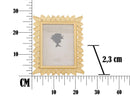 Cornice Leaf Glam 23,5x1,8x28,3 cm in Resina Oro