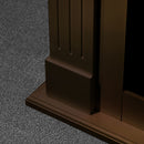Cornice per Camino 110x36x100 cm Cambridge Rivestimento in Legno Noce  