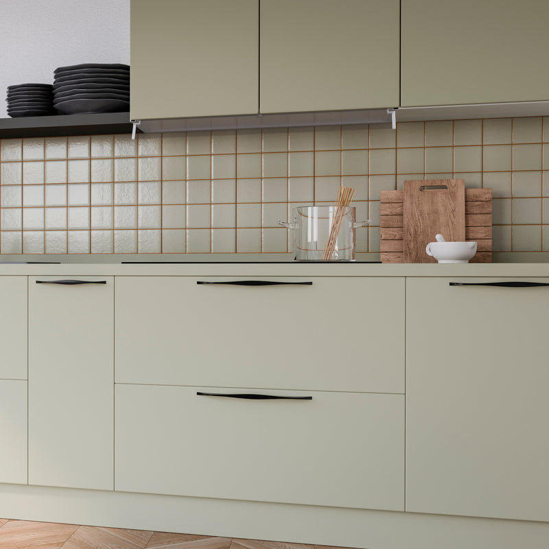 Set 20 Maniglie per Mobili 224 mm in Zama Emuca Varna Nero