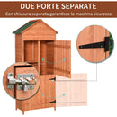 Casetta Box da Giardino in Legno Naturale 89x50 cm 