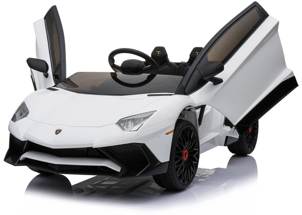 Elektroauto für Kinder 12V Lamborghini Aventador Roadster SV Weiß sconto
