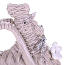 Set 4 Galline Decorative in Ceramica Apribile H 14 cm