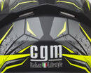 Casco Integrale per Scooter Visiera Lunga CGM Montegi 301S Giallo Fluo Opaco Varie Misure