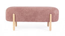 Panca 108x41,5x48 cm Dalia in Bouclè Rosa Antico