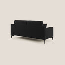 Divano 2 Posti 166x95x91 cm in Tessuto Nero