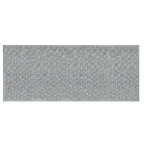 Tappeto Bagno Design Trama Semplice 50x150 cm in Cotone Grigio sconto