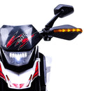 Moto Elettrica per Bambini 12V Motocross Bianca