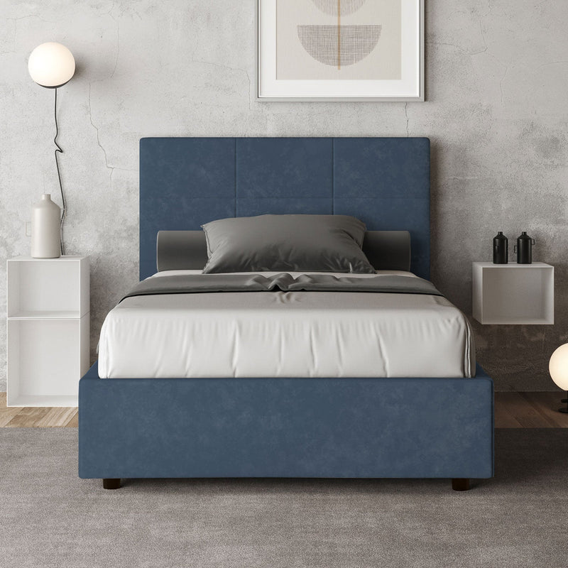 Letto 1 Piazza e Mezzo Mika Blu Varie Misure