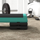 Stepper Fitness Regolabile a 10,5-15,5-20,5 cm con Superficie Antiscivolo e Capacità 250 kg in EVA e PE Verde      