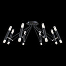 Plafoniera Modern in Metallo Vigo Nero