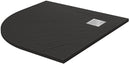 Piatto Doccia Semicircolare 90x90 cm in Acrilico Fosterberg Azalea 4 Antracite