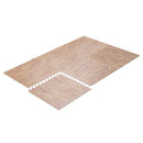 Tappeto Puzzle ad Incastro Effetto Legno in Schiuma EVA 60x60 cm 
