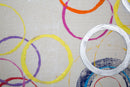 Dipinto su Tela Floating Circles 80x3x80 cm in Legno e Canvas