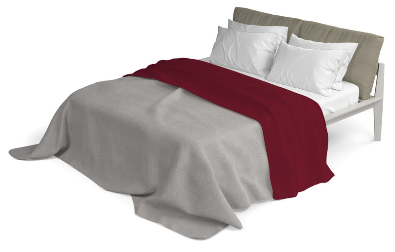 Lenzuolo Sopra in Tinta Unita Bordeaux