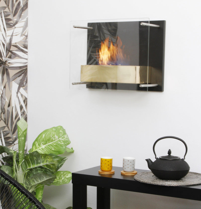 Camino a Bioetanolo da Parete 45x34x16 cm Vannini Fuchs Junior Oro