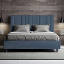 Letto Matrimoniale Agueda Blu Varie Misure
