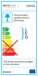 Applique Led 8W 716lm 4500K Bianco E-Energy Nodo
