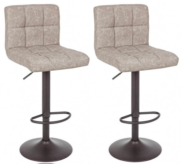 prezzo Set 2 Sgabelli Bar 42x51x92/113h cm Greyson Grigio Chiaro Vintage