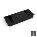 Passacavi da Tavolo Rettangolare 152 x 61 mm da Incasso Plastica Nero 5 Pezzi Emuca