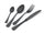 Service-Set Besteck 24-teilig aus Stahl 18/10 PVD Eme Royal Retro Black