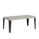 Tavolo Allungabile 120/380x90 cm Flame Premium Cashmere Gambe Antracite      