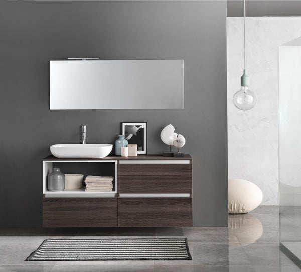 sconto Badezimmer-Hängeschrank 140 cm TFT Ibiza Dark Tobacco