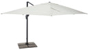 Ombrellone da Giardino in Alluminio Taddei Ischia Grigio Charcoal Varie Misure