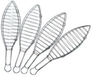 Set 4 Griglie per Pesce 42x10x21 cm in Acciaio Inox Vannini
