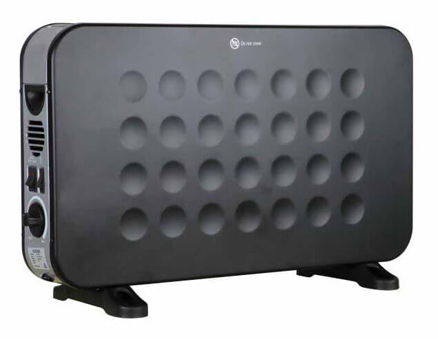 Termoconvettore Elettrico da Pavimento 2000W Vannini Virgo Nero