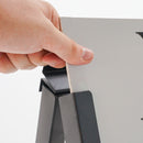 Espositore Pubblicitario Bifacciale a Cavalletto Pieghevole 90x120 cm in Metallo Nero