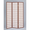 Separè Divisorio in Legno Massello 130,5x178cm Fumer Asia Noce