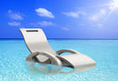Lettino Chaise Longue Galleggiante da Esterno Giardino Arkema Serendipity Bianco