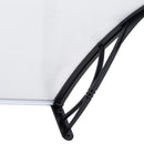 Pensilina Tettoia in PVC e Plastica 140x80 cm Trasparente 