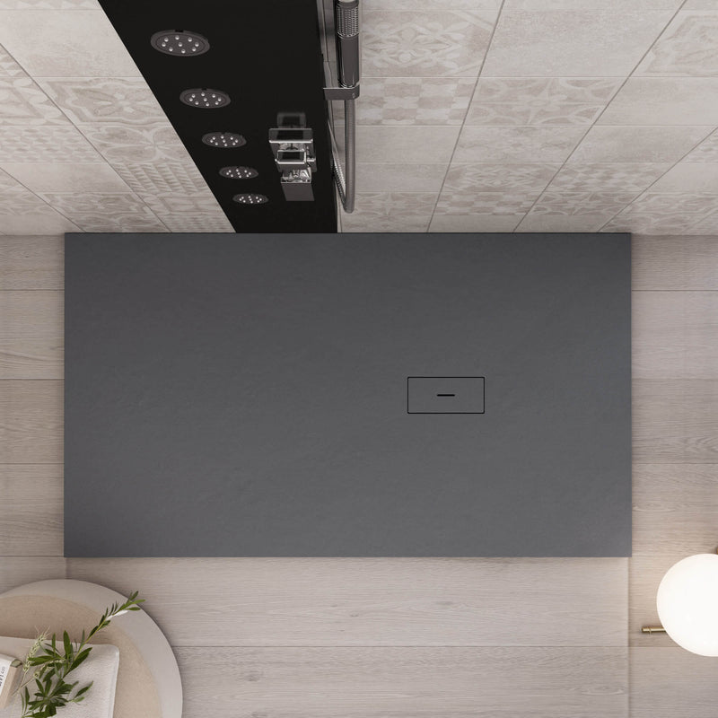 Piatto Doccia in Pietra Bonussi Manila Antracite Varie Misure