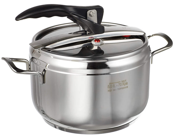 Schnellkochtopf 5 Liter in Antihaft-Stahl-Induktionskollektion Chic Steel/Schwarz online