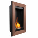 Camino a Bioetanolo da Parete 46x78 cm Flig Las Vegas 2 Bronzo Senza Vetro