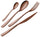 24-teiliges Besteckset aus 18/10 PVD-Stahl Eme Etoile Chocolate