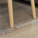 Set 2 Tavolini da Salotto Impilabili Stile Nordico 59,5x39,5x45 cm con Gambe in Legno e Piano in MDF Color Legno      