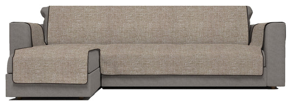 sconto Sofabezug aus Polyester mit brauner linker Halbinsel, verschiedene Größen