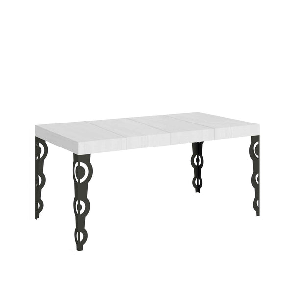 prezzo Tavolo Allungabile 140/244x90x77 cm Karamay Premium Bianco Frassino