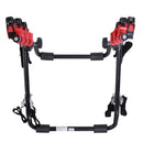 Portabici per Auto Posteriore 3 Biciclette 40 kg in Acciaio e Alluminio Nero 68x52x60 cm 