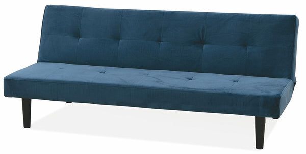 acquista Schlafsofa 2 Sitze 166 x 77 x 65,5 cm in blauem Soriani-Samt